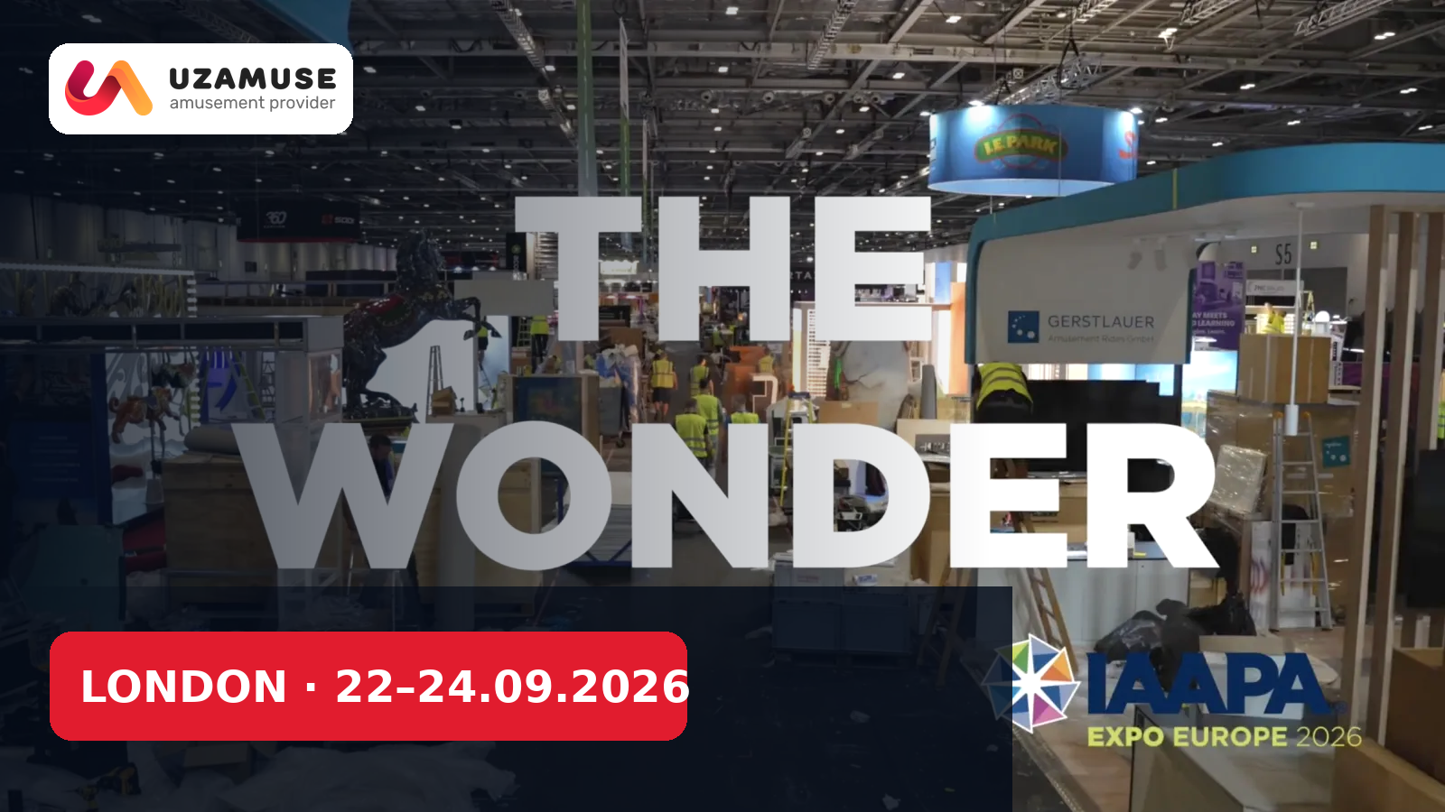 IAAPA Expo Europe 2026 at ExCeL London, 22–24 September 2026